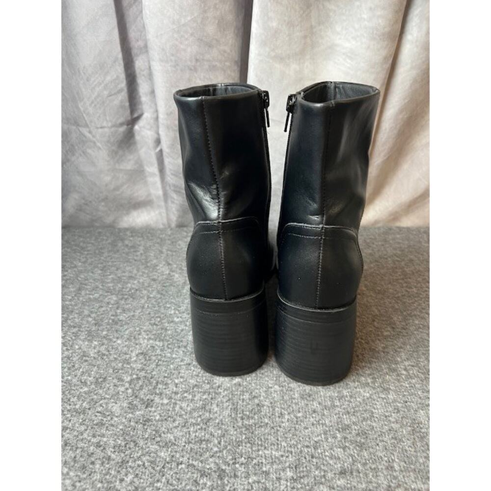 Steve Madden Phillie Block Heel Leather Ankle Boot Women’s Size 9.5 - Picture 5 of 10